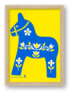 ANDERSONVILLE - DALA HORSE — framed