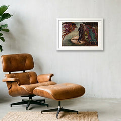 Black Venus Rising — 45×30cm, 18×12" White Frame
