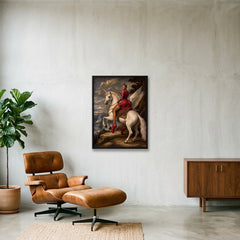 LadyRed — 60×80cm, 24×31" Black Frame