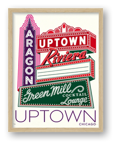 Uptown Theatre  — framed